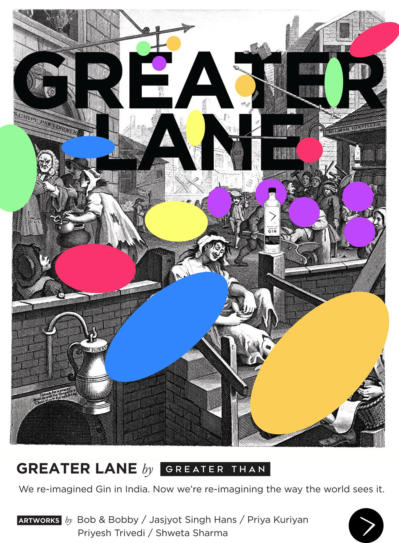 Gin Lane reimagined in NAÖ Spirits sponsored Indian art project