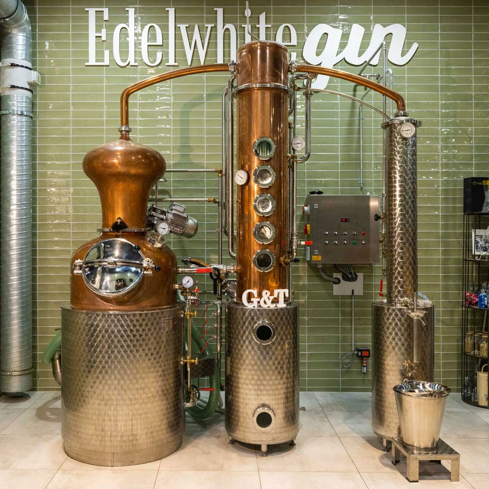 Snow White the Edelwhite Gin Still