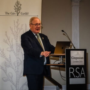Desmond Payne kicking off Ginposium 2024 in London