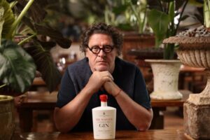 Marco Pierre White with his gin - Mr White's Gin